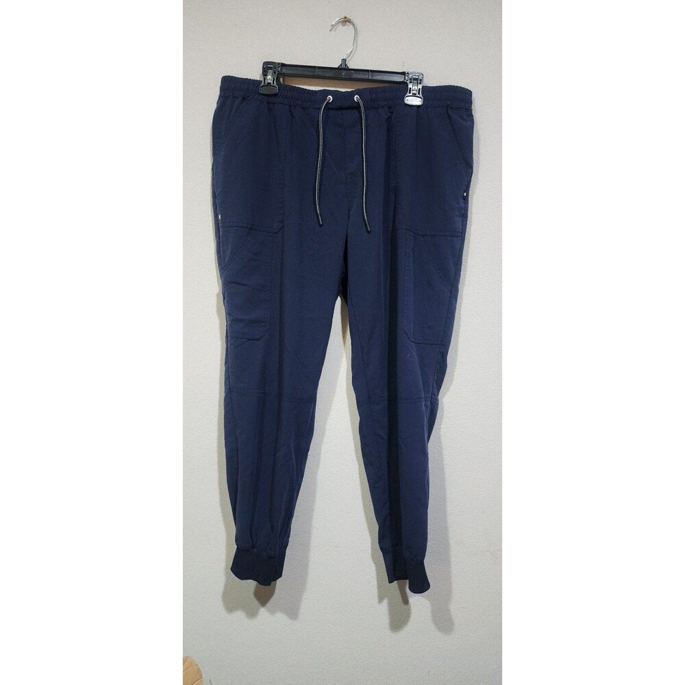 Koi Next Gen Good Vibes Scrub Pants Mens XL Tall Black Jogger Drawstring TS 425